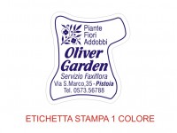 Etichette adesive per fioristi, fiorai e vivaisti (mm 35x30)  (cod.23G)